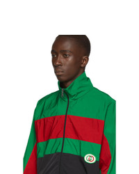 schwarze Harrington-Jacke von Gucci