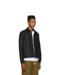 schwarze Harrington-Jacke von Noah NYC