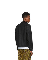 schwarze Harrington-Jacke von Noah NYC