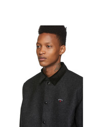 schwarze Harrington-Jacke von Noah NYC