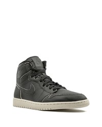 schwarze hohe Sneakers aus Leder von Jordan