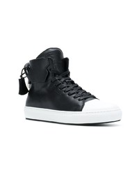 schwarze hohe Sneakers aus Leder von Buscemi