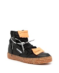 schwarze hohe Sneakers aus Leder von Off-White