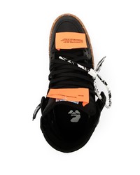 schwarze hohe Sneakers aus Leder von Off-White