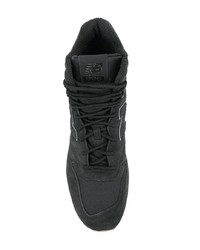 schwarze hohe Sneakers aus Leder von New Balance