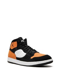 schwarze hohe Sneakers aus Leder von Jordan