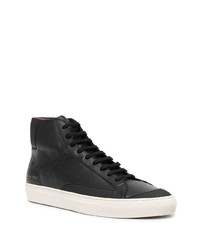 schwarze hohe Sneakers aus Leder von Common Projects