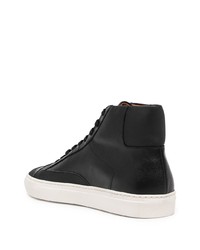 schwarze hohe Sneakers aus Leder von Common Projects