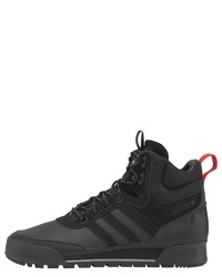 schwarze hohe Sneakers aus Leder von adidas Originals