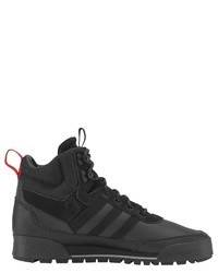 schwarze hohe Sneakers aus Leder von adidas Originals