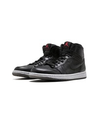 schwarze hohe Sneakers aus Leder von Jordan