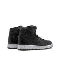 schwarze hohe Sneakers aus Leder von Jordan