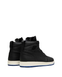 schwarze hohe Sneakers aus Leder von Jordan