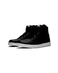 schwarze hohe Sneakers aus Leder von Jordan