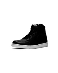 schwarze hohe Sneakers aus Leder von Jordan