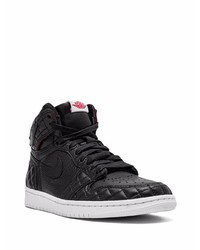 schwarze hohe Sneakers aus Leder von Jordan