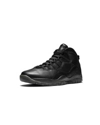 schwarze hohe Sneakers aus Leder von Jordan