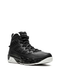 schwarze hohe Sneakers aus Leder von Jordan