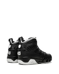 schwarze hohe Sneakers aus Leder von Jordan