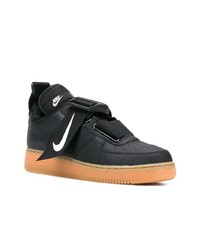 schwarze hohe Sneakers aus Leder von Nike