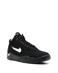 schwarze hohe Sneakers aus Leder von Nike