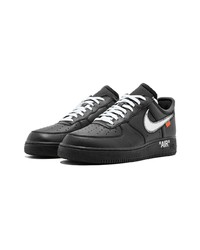 schwarze hohe Sneakers aus Leder von Nike