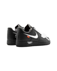 schwarze hohe Sneakers aus Leder von Nike