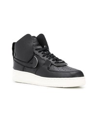 schwarze hohe Sneakers aus Leder von Nike