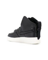 schwarze hohe Sneakers aus Leder von Nike