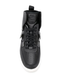 schwarze hohe Sneakers aus Leder von Nike