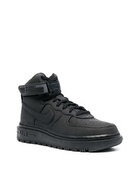 schwarze hohe Sneakers aus Leder von Nike