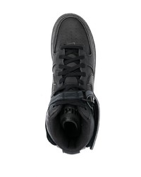 schwarze hohe Sneakers aus Leder von Nike