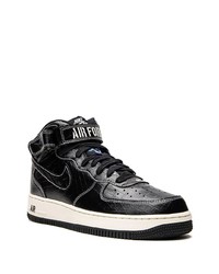 schwarze hohe Sneakers aus Leder von Nike