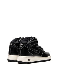 schwarze hohe Sneakers aus Leder von Nike