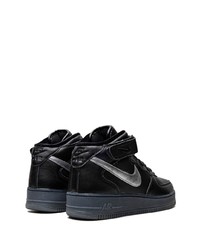 schwarze hohe Sneakers aus Leder von Nike