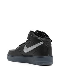 schwarze hohe Sneakers aus Leder von Nike