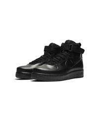 schwarze hohe Sneakers aus Leder von Nike