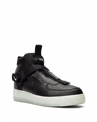 schwarze hohe Sneakers aus Leder von Nike