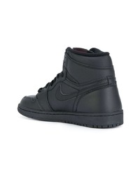 schwarze hohe Sneakers aus Leder von Jordan