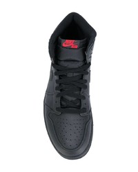 schwarze hohe Sneakers aus Leder von Jordan