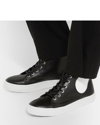 schwarze hohe Sneakers aus Leder von McQ