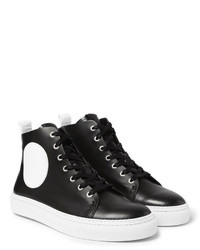 schwarze hohe Sneakers aus Leder von McQ