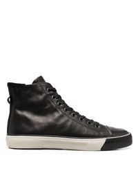 schwarze hohe Sneakers aus Leder von AllSaints