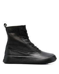 schwarze hohe Sneakers aus Leder von Ambush