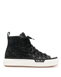 schwarze hohe Sneakers aus Leder von Amiri
