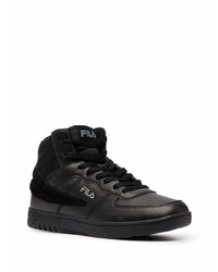 schwarze hohe Sneakers aus Leder von Fila