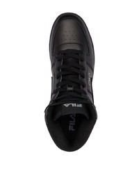 schwarze hohe Sneakers aus Leder von Fila