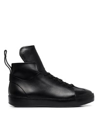 schwarze hohe Sneakers aus Leder von Ann Demeulemeester