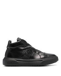 schwarze hohe Sneakers aus Leder von Baldinini