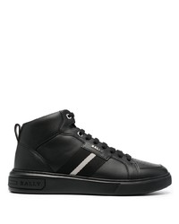 schwarze hohe Sneakers aus Leder von Bally